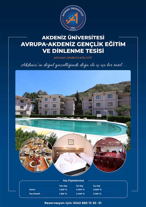Akdeniz üniversitesi adrasan tesisleri telefon